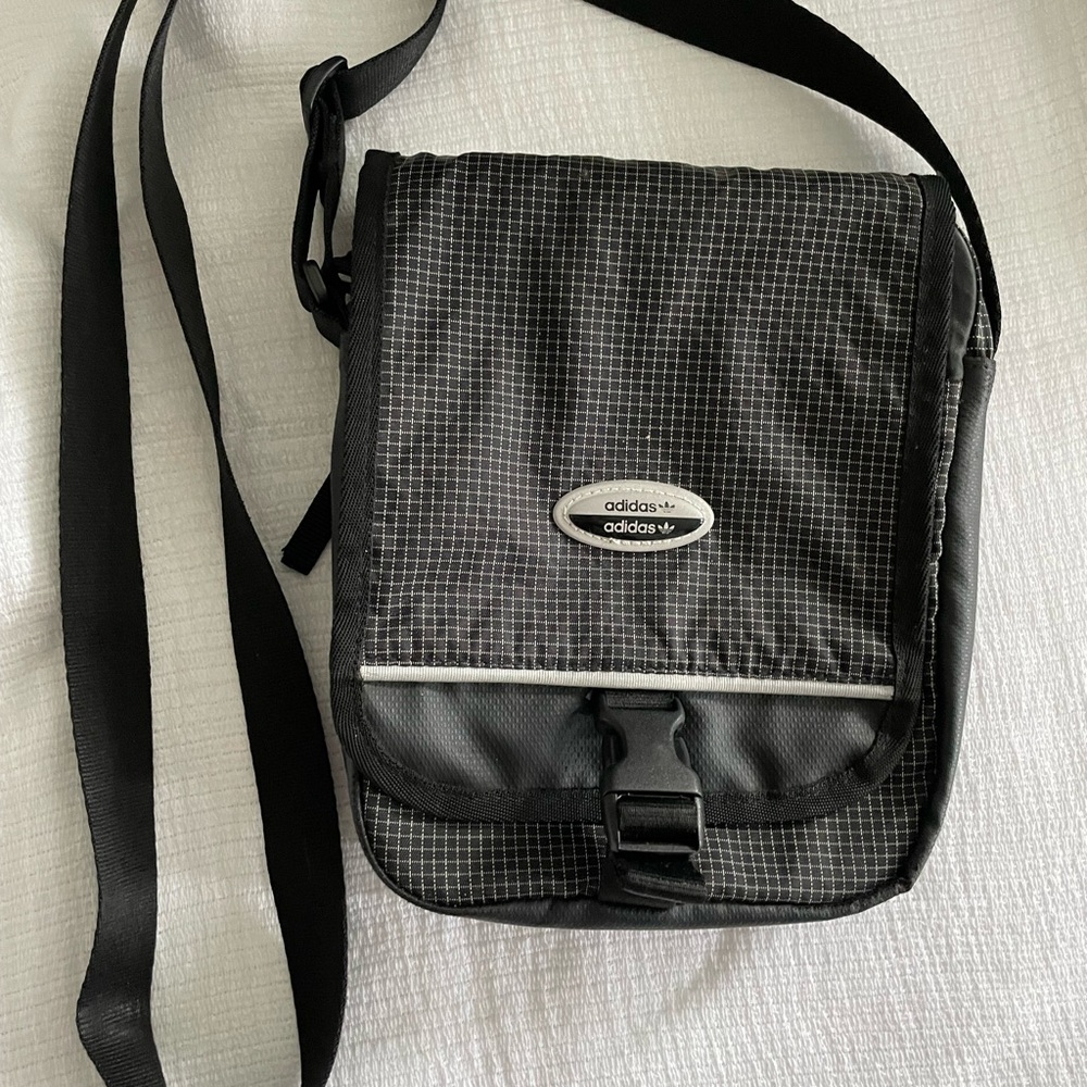 BUNDLE 3/$10!  Adidas Black Checkered Crossbody Bag